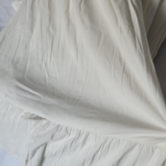 White/Cream/Ivory Long Sleeve Corset Dress - Picture 3 of 4